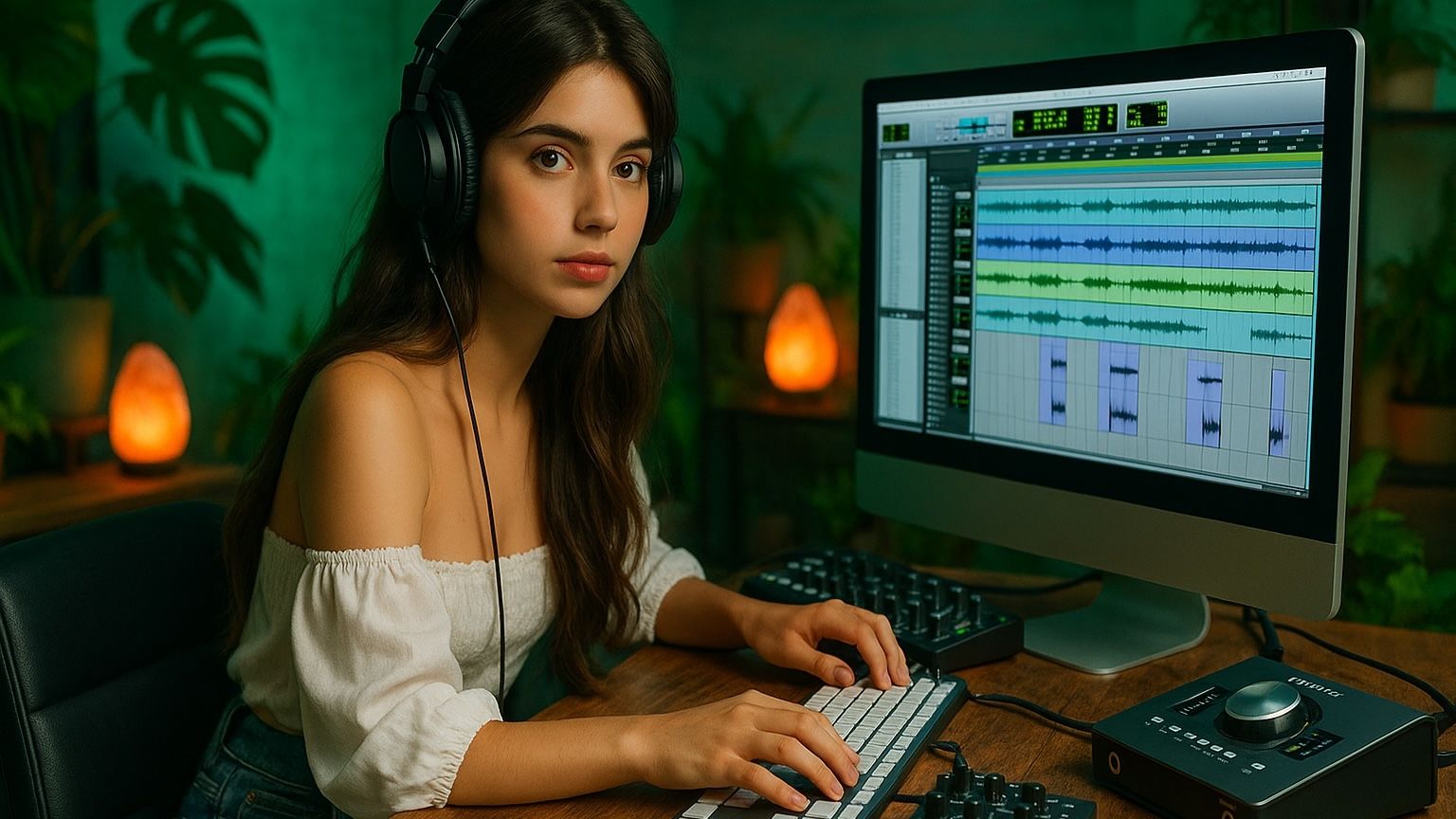 How Do I Set Up an Audio Interface and Speakers in My Home Studio?