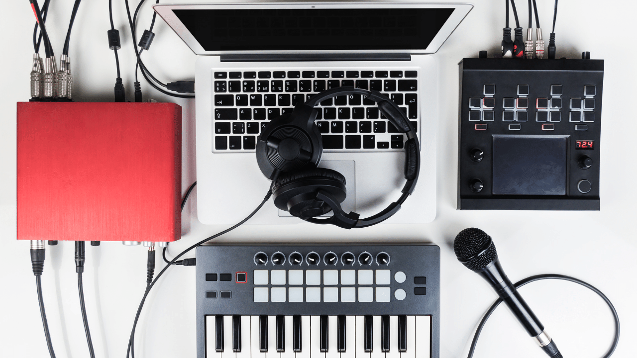 Making beats on a laptop